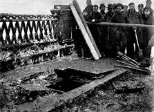 Explosion of Southwark Bridge, 1895. Creator: Robert Doyle.