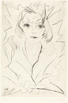 Madchen (Girl), 1921. Creator: Walter Gramatté.