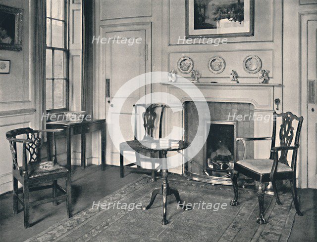 'Chippendale Furniture in an Early Georgian House at Hampstead', 1927. Artists: Edward F Strange, Unknown.