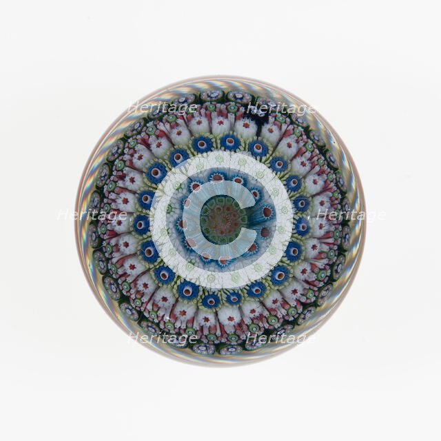 Paperweight, France, c. 1845-60. Creator: Saint-Louis Glassworks.
