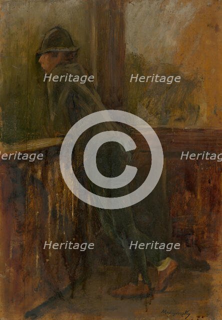 Boy on the Porch, 1895-1900. Creator: Ladislav Mednyanszky.