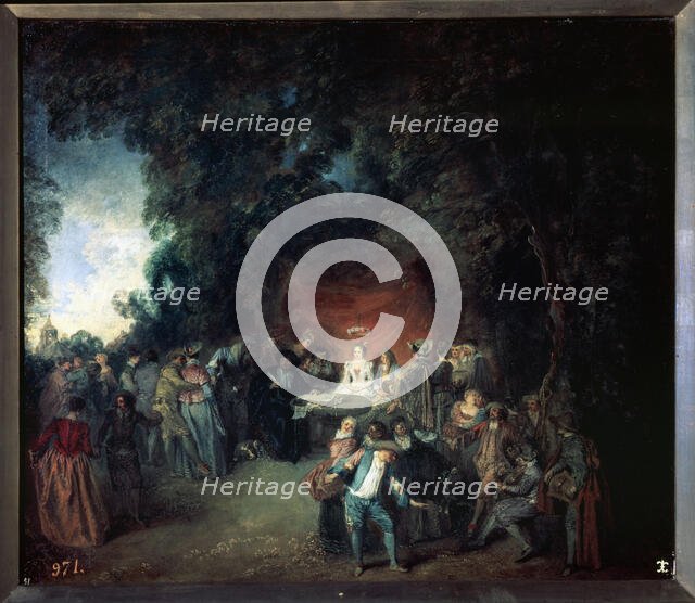 'Wedding Capitulations and Country Dance', 18th century. Creator: Watteau, Jean Antoine (1684 - 1721).