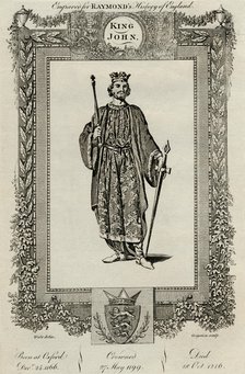 'King John', (1166-1216), c1787. Artist: Unknown.