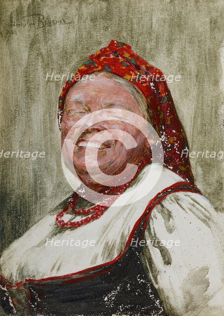 Laughing Woman, 1906. Creator: Mieczyslaw Reyzner.