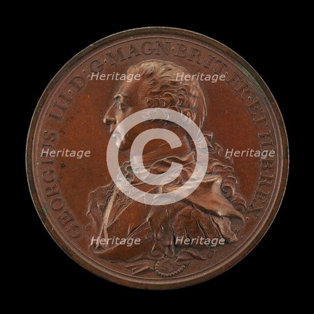 George III, 1738-1820, King of Great Britain 1760 [obverse], 1800. Creator: Heinrich Conrad Küchler.