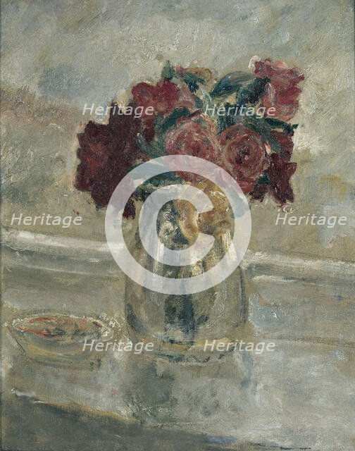 Roses in a vase, c1939. Creator: Ethel Walker.