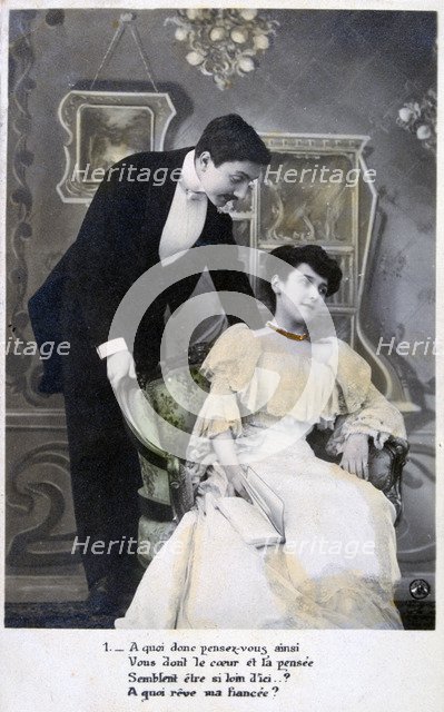 French romantic postcard, c1900. Artist: Unknown