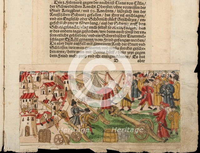 Siege of Reval by the Russians in 1578. From Johann Jakob Wick's Sammlung von Nachrichten.... Artist: Anonymous  