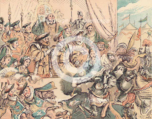 'The Field of the Cloth of Gold', c1884. Artist: Thomas Strong Seccombe.