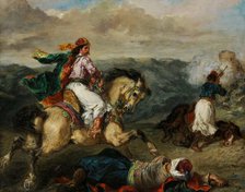Episode from the Greek War of Independence, 1856. Creator: Delacroix, Eugène (1798-1863).
