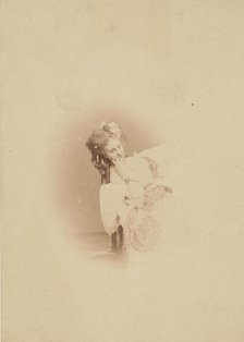 [Vignetted Sitting in Ritrosetta Dress], 1861-67. Creator: Pierre-Louis Pierson.