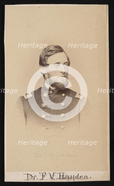 Portrait of Ferdinand Vandeveer Hayden (1829-1887), Circa 1860s. Creator: Henry Ulke.