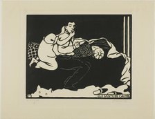 The Other's Health, plate nine from Intimacies, 1898. Creator: Félix Vallotton.