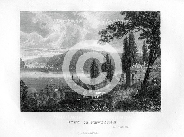 'View of Newburgh', New York State, 1855. Artist: Unknown