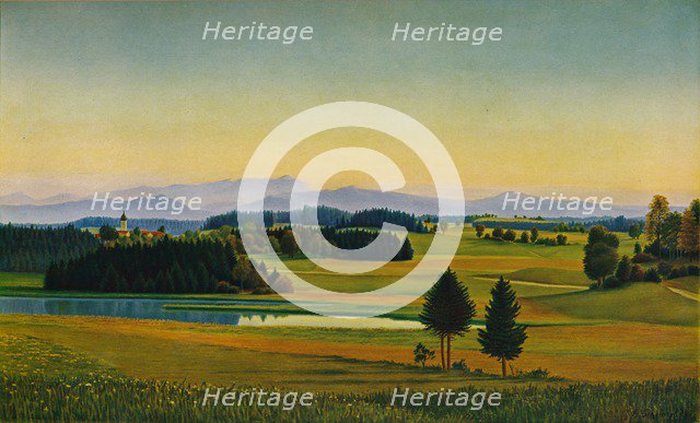 'Landscape at Staffelsee', c1931. Artist: Georg Schrimpf.