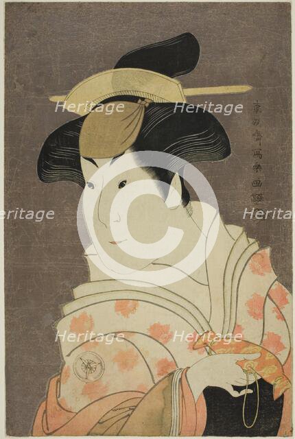 The actor Iwai Hanshiro IV as the wet nurse Shigenoi, 1794. Creator: Shunsho.