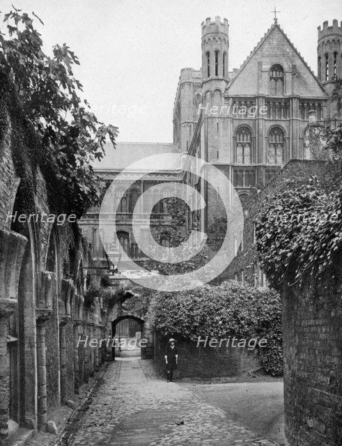 The Steps, Peterborough Cathedral, Cambridgeshire, 1924-1926. Artist: Francis Frith & Co