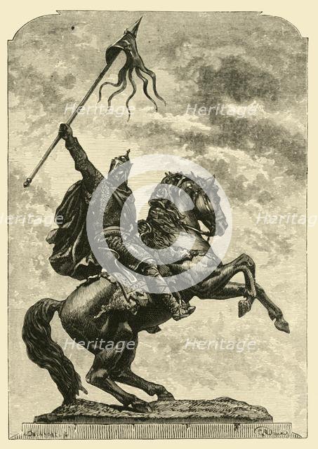 'Statue of William the Conqueror, Falaise', 1890.   Creator: Unknown.