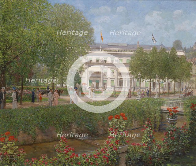 View of the Spa hotel in Baden-Baden, 1911. Creator: Koch, Otto Albert (1866-1921).