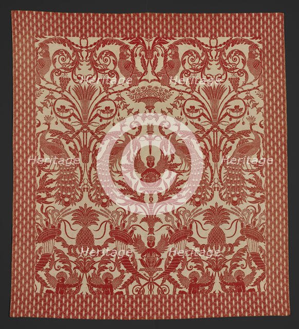 Bed Cover (Coverlet), about 1880. Creator: Unknown.