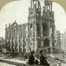 'Ruins of the Jewish Synagogue on Sutter St.; stood the great earthquakes of 1865 and 1868', 1906.  Creator: Unknown.