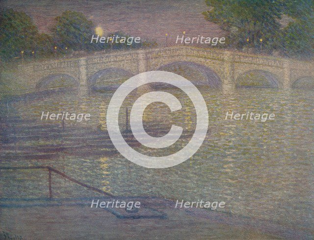 'Richmond Bridge, Surrey', 1932, (c1932). Artist: Frederick Francis Foottet.