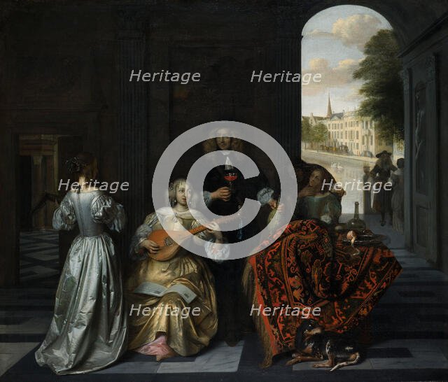 A Music Party, about 1675. Creator: Pieter de Hooch.