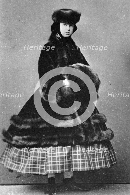 Grand Duchess Maria Alexandrovna of Russia, c1861-c1865. Artist: Unknown