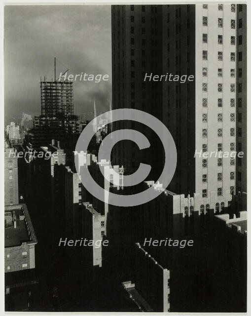 From My Window at the Shelton, West, 1931. Creator: Alfred Stieglitz.