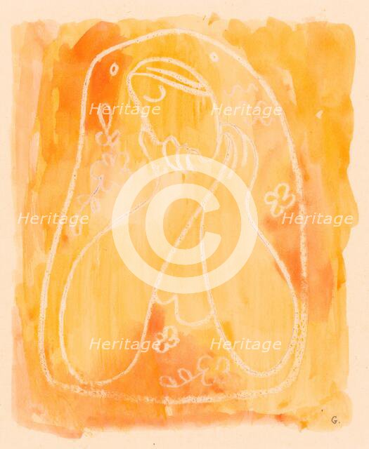 Thoughtful, around 1937-1938. Creator: Mikulas Galanda.