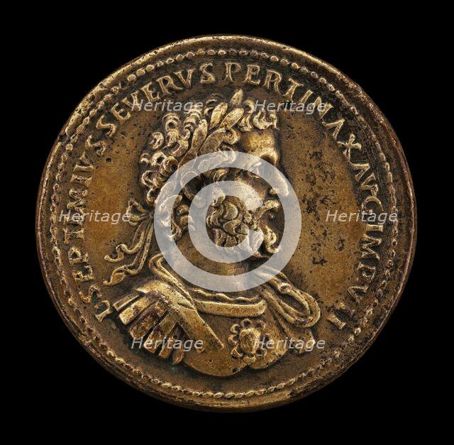 Septimius Severus, Emperor, reigned A.D. 193-211 [obverse]. Creator: Giovanni da Cavino.