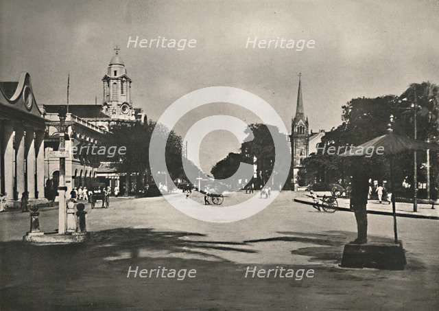 'Dalhousie Street, Rangoon', 1900. Creator: Unknown.