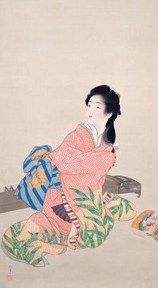 Daughter Miyuki, 1914. Creator: Shoen, Uemura (1875-1949)
