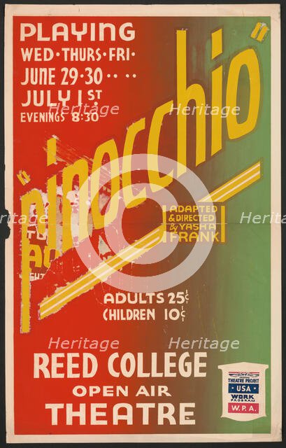 Pinocchio, [193-]. Creator: Unknown.