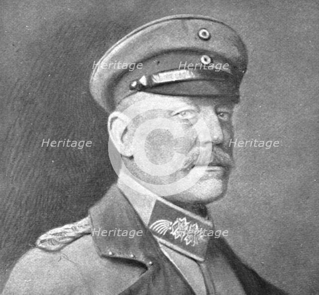 'Le general von Hutier', 1918. Creator: Leipziger illustrirte Zeitung.