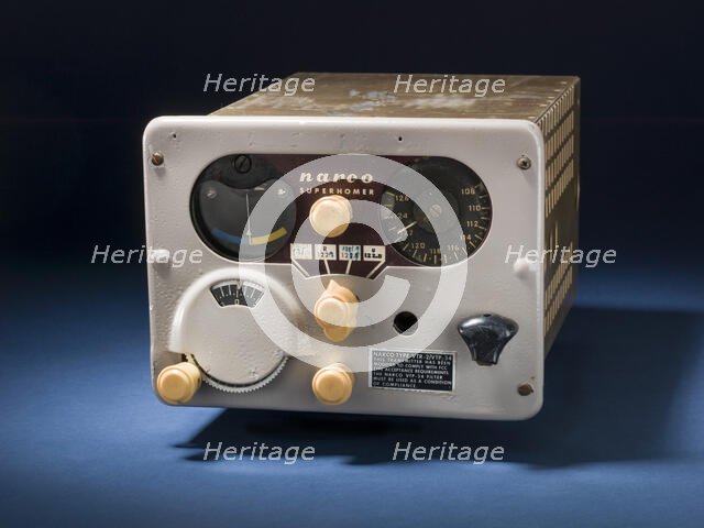 Narco VHT-2 Superhomer VOR Receiver/Indicator, 1950s. Creator: Narco Avionics.