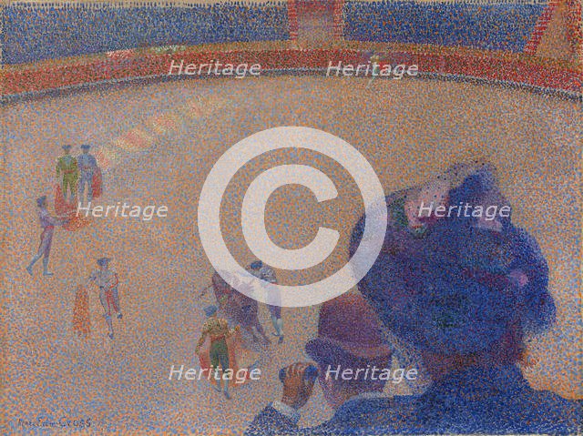 Course de taureaux, 1891-1892. Creator: Cross, Henri Edmond (1856-1910).