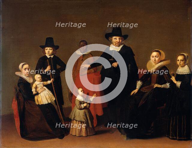 Family Group with a Black Man, c.1631-c.1650. Creator: Willem Cornelisz Duyster.