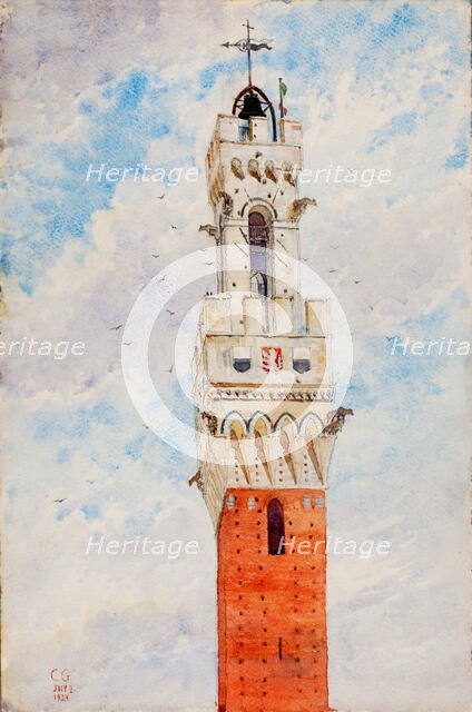 Bell Tower, Italy, 1933. Creator: Cass Gilbert.