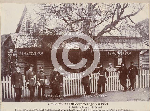Group of 57th officers, Wanganui,  c.1900. Creator: Unknown.