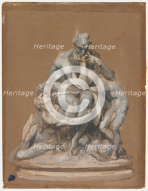 Study for the Sculpture Ugolino and His Children, 1860. Creator: Jean-Baptiste Carpeaux.