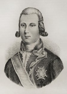 Luis Fermin de Carvajal Vargas Brun (1752-1794), Spanish military, 1st Count of La Union, 1851. Creator: Unknown.