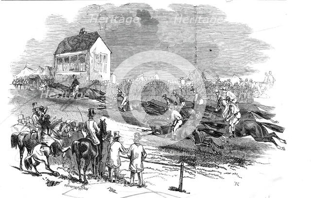 Newmarket Races - the Cambridgeshire Stakes, 1845. Creator: Unknown.