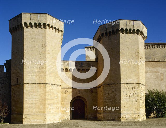 Royal Gate, Royal Abbey of Santa Maria de Poblet, Vimbodi, Catalonia, Spain, 1999.  Creator: LTL.