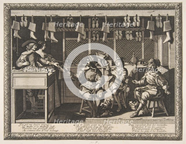 The Cobbler (Le Savetier), ca. 1632-33. Creator: Abraham Bosse.