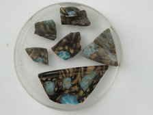 Glass Fragments from a Vessel, Coptic, 4th-early 5th century. Creator: Unknown.