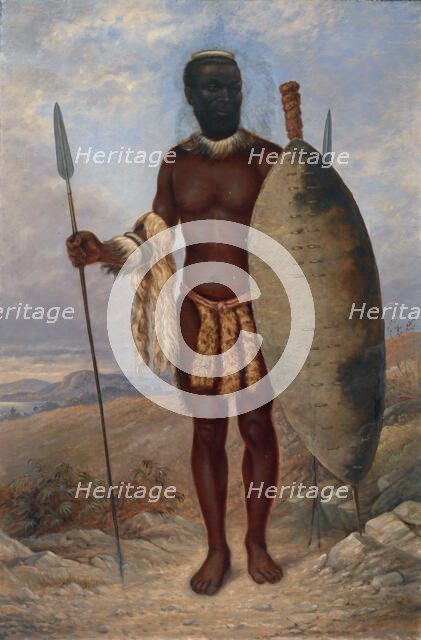 Zulu Man, ca. 1893. Creator: Antonio Zeno Shindler.