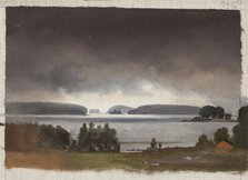 Landscape Study, Haikko in Porvoo, 1862. Creator: Magnus von Wright.