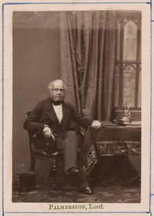 Henry John Temple, 3rd Viscount Palmerston, 1860. Creator: Camille Silvy.