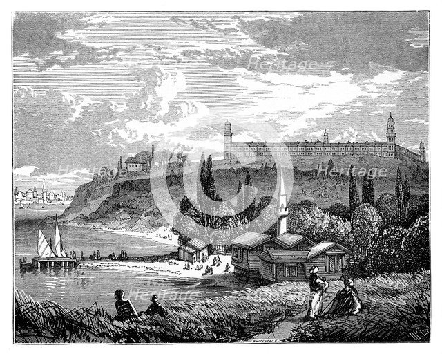 The Barracks Hospital, Scutari, Turkey, c1888. Artist: Unknown